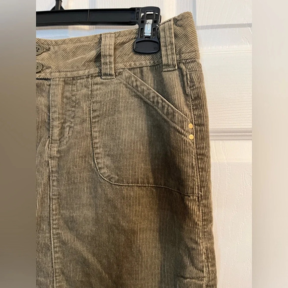 Jacob  Connection y2k women mini skirt 3 4 corduroy light brown - Picture 2 of 7